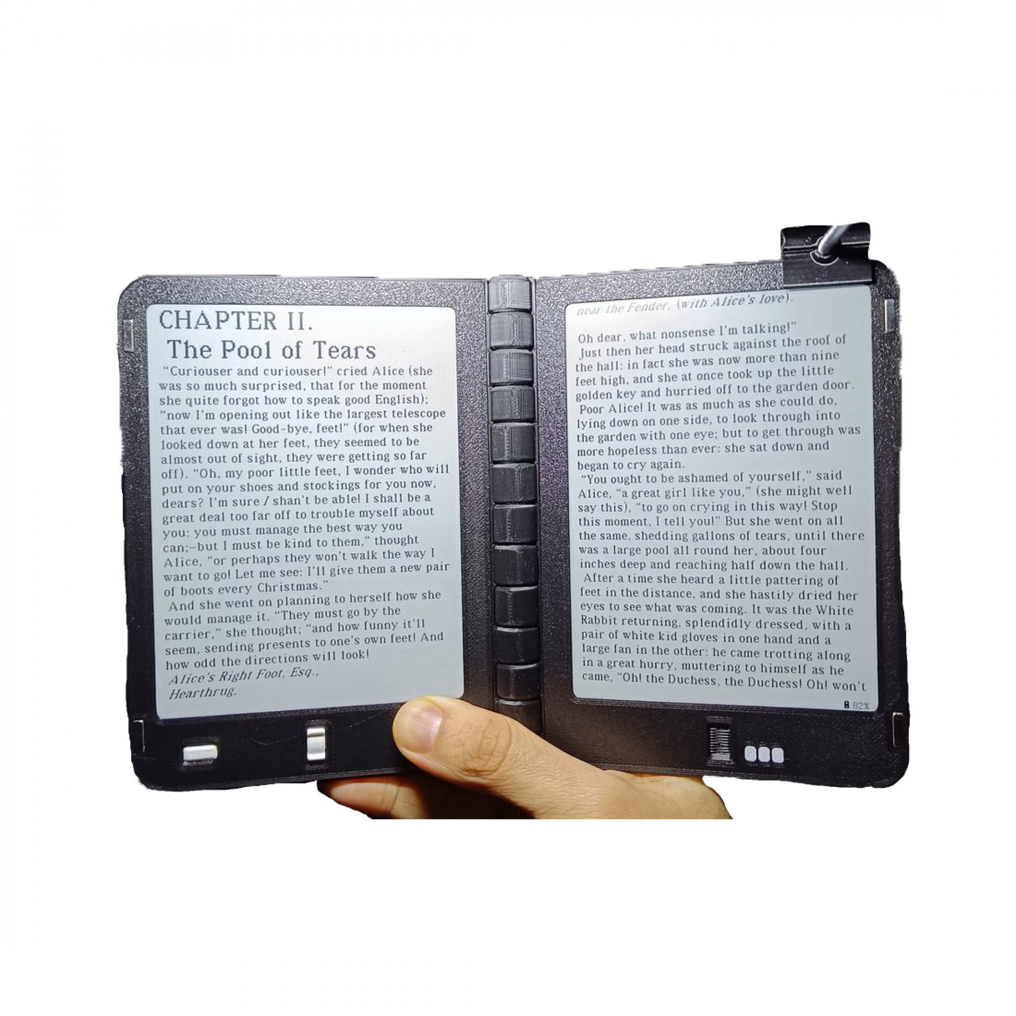 Рідер-розкладачка із двома екранами E-Ink - Diptyx E-Reader